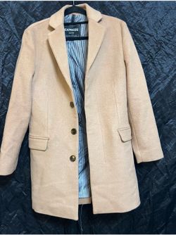 Women's tan wool-blend Topcoat from Express size XS