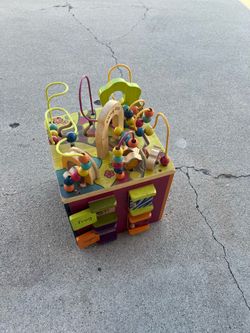 B. Toys Zany Zoo Wooden Activity Cube