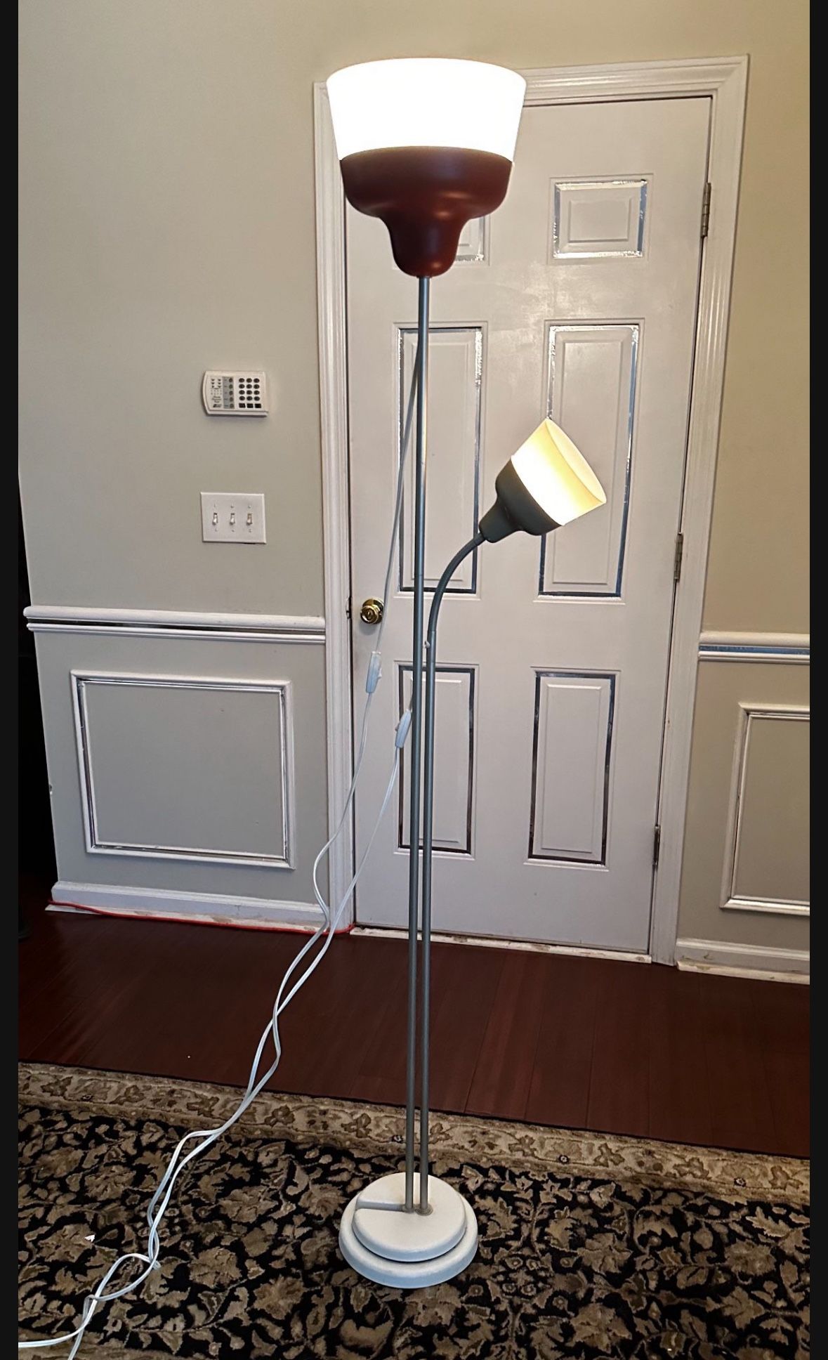 Double Shade Floor Lamp & Vanity Lights