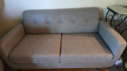 Sofa small and chair with ottoman