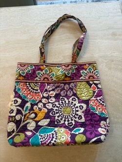 Vera Bradley Quilted Cotton Tote Bag
