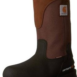 NEW Size 8.5 Or 8.5 Wide Or 9.5 Or 11 Carhartt Men WATERPROOF Work Boots Steel Toe 11-In Safety Toe Wellington