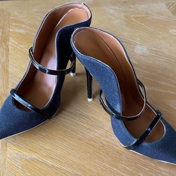 Elegant Cocktail Black Sparkle Pumps