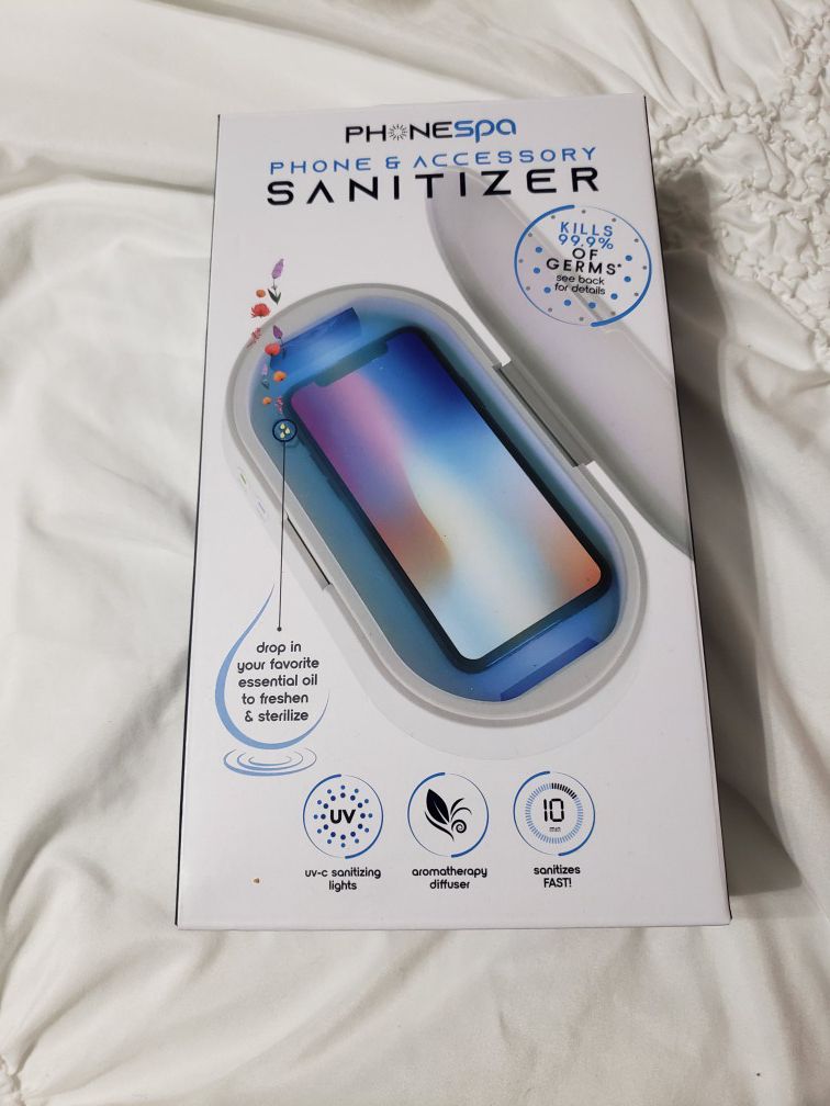 PhoneSpa Sanitizer kills 99% of germs