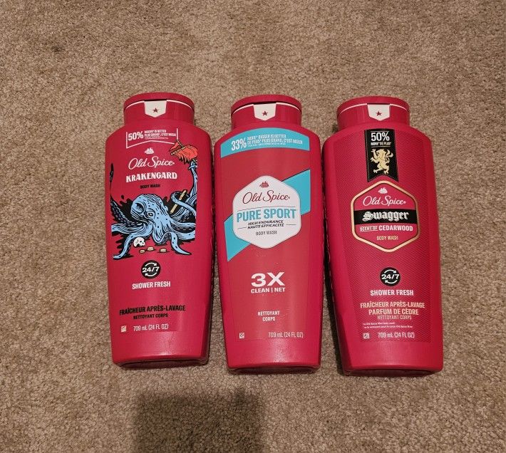 3 Old Spice Body Wash Old Spice