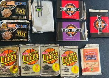 Vintage basketball packs