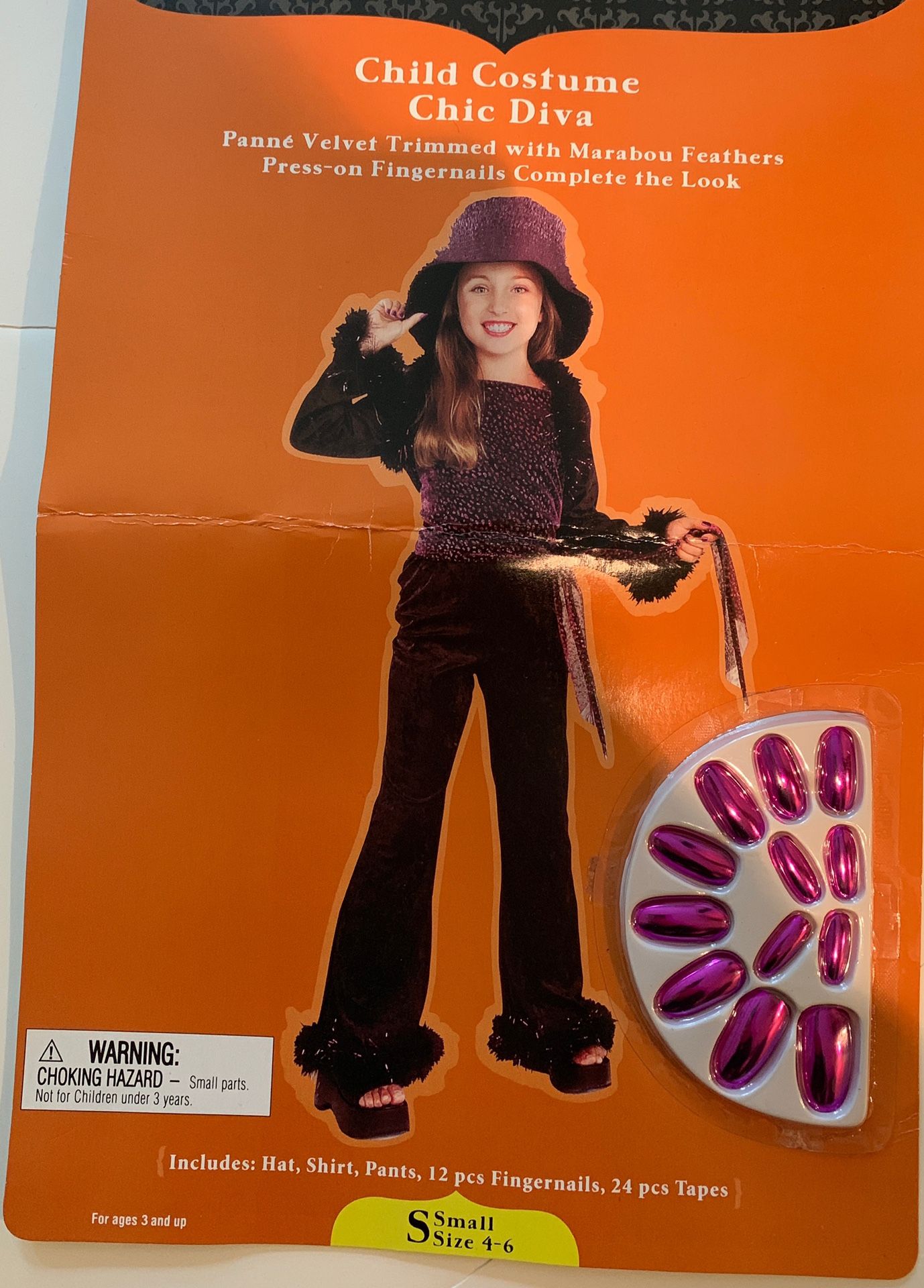 Brand New Girls Diva Halloween purple costume 4-6yrs