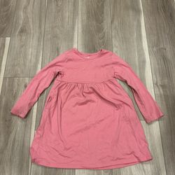 💖 Cute Pink Long Sleeve Dress (5T) – Comfy & Stylish! 💖