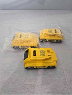 3- DeWalt 20V MAX 2AH BATTERY and price per each