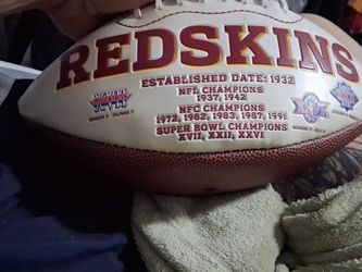 Redskins autographed football