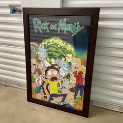 Rick & Morty Large Framed Print Thumbnail