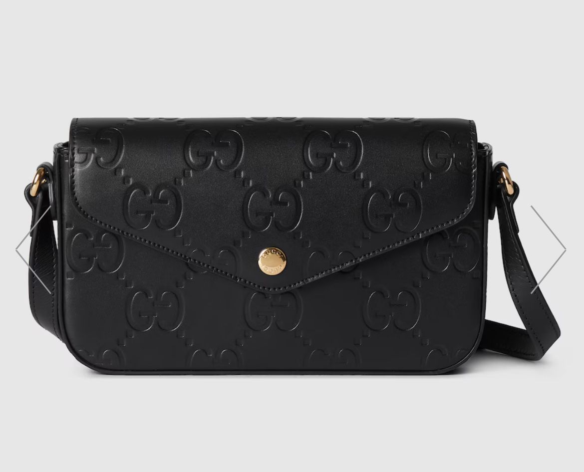 Gucci Gg Pochette Canvas Purse