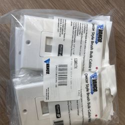 Vanco Decor-Style Brush Bulk Cable Wall Plates 