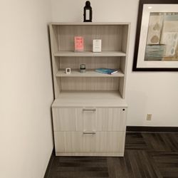 2 Drawer Lateral File Cabinet With Hutch