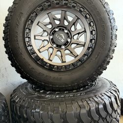 Rines 17*9 - Patern 139.7 Para Toyotas Tacoma Chevy Silverado GMC Sierra Jeeep Rubí con Con Llantas De Diferentes Tamaños 🚀🚀✅✅