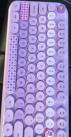 Purple Keyboard And Mouse