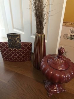 3 ceramic home decor vases designs urn/ pot