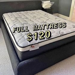 Full /queen / Cali King / Eastern King Pillow Top Matttress 