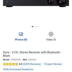 Sony Stereo Receiver 