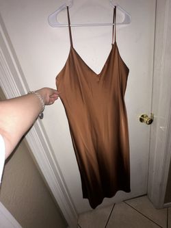 Brown Silky Dress 