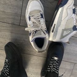 Supreme Airforce 1s and Jordan 4s Size 9.5