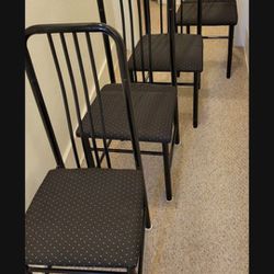 4 Dining Black Chairs