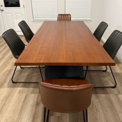 Dinning Table + 6 Chairs 