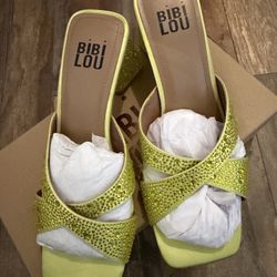 Bibi Lou Rhinestone Sandals Size 39 (7.5)