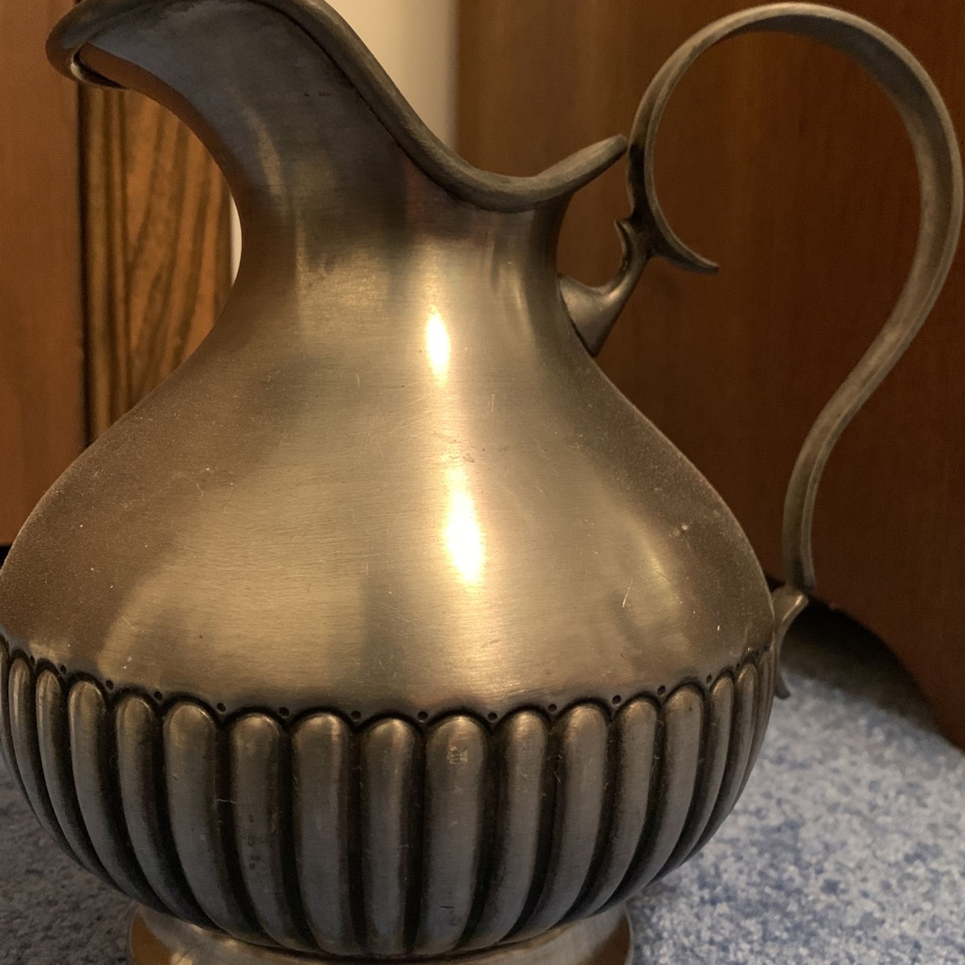 Solid Pewter Pitcher