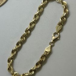 Gold Rope Bracelet 