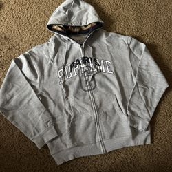 Supreme x Maison Margiela Grey zipup 