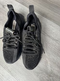 Steve Madden Black Rhinestone Sneakers size 8.5