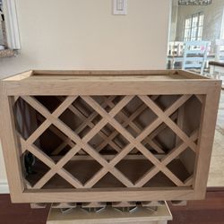 Wine Rack And Hanging Wine Glasses 