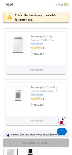 Samsung washer and dryer like new