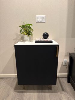 Modern end table cabinet