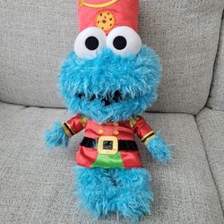 Cookie Monster Christmas Nutcracker Plush