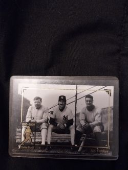 Mr. Yankee Babe Ruth Baseball Card