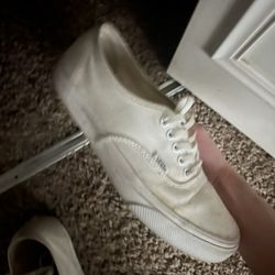 white vans size 9