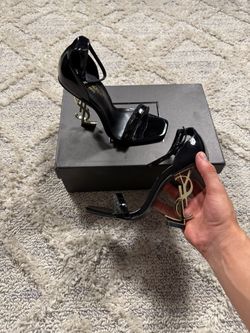 YSL Gold Heels Women