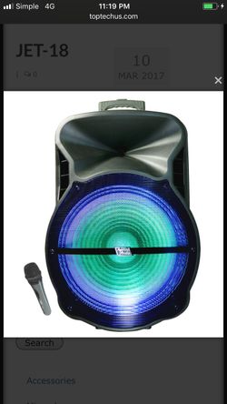 4000 watts rechargeable Bluetooth speaker with wireless microphone