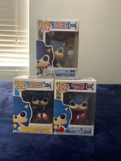 3 Sonic Funko pops