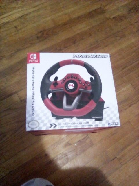 Nintendo Switch Mario Kart Steering Wheel Deluxe Edition.