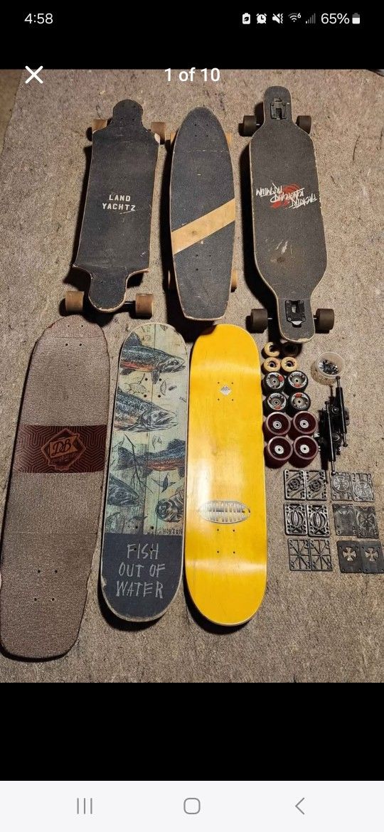 Longboards And Skateboards