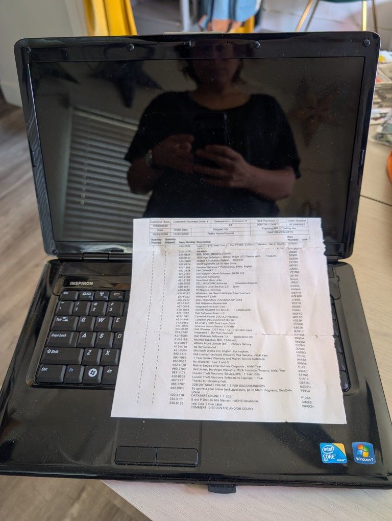 Inspiron 1545 Intel Core 2 Duo P7350
