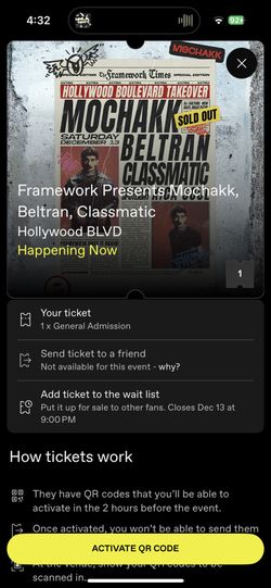 Mochakk Beltran Ticket