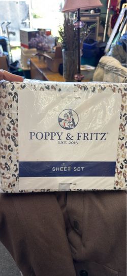 Poppy & Fritz Sheet Set Leopard Print full size