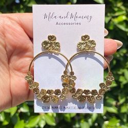 Summer Drop Hoop Earrings