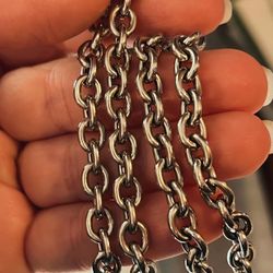 Brand New Solid 18k White Gold Tiffany Style Choker Chain Necklace 10 Grams White Gold 