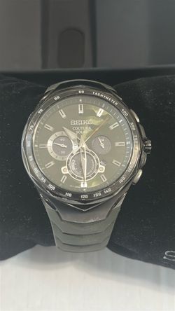 Seiko solar camouflage dial watch