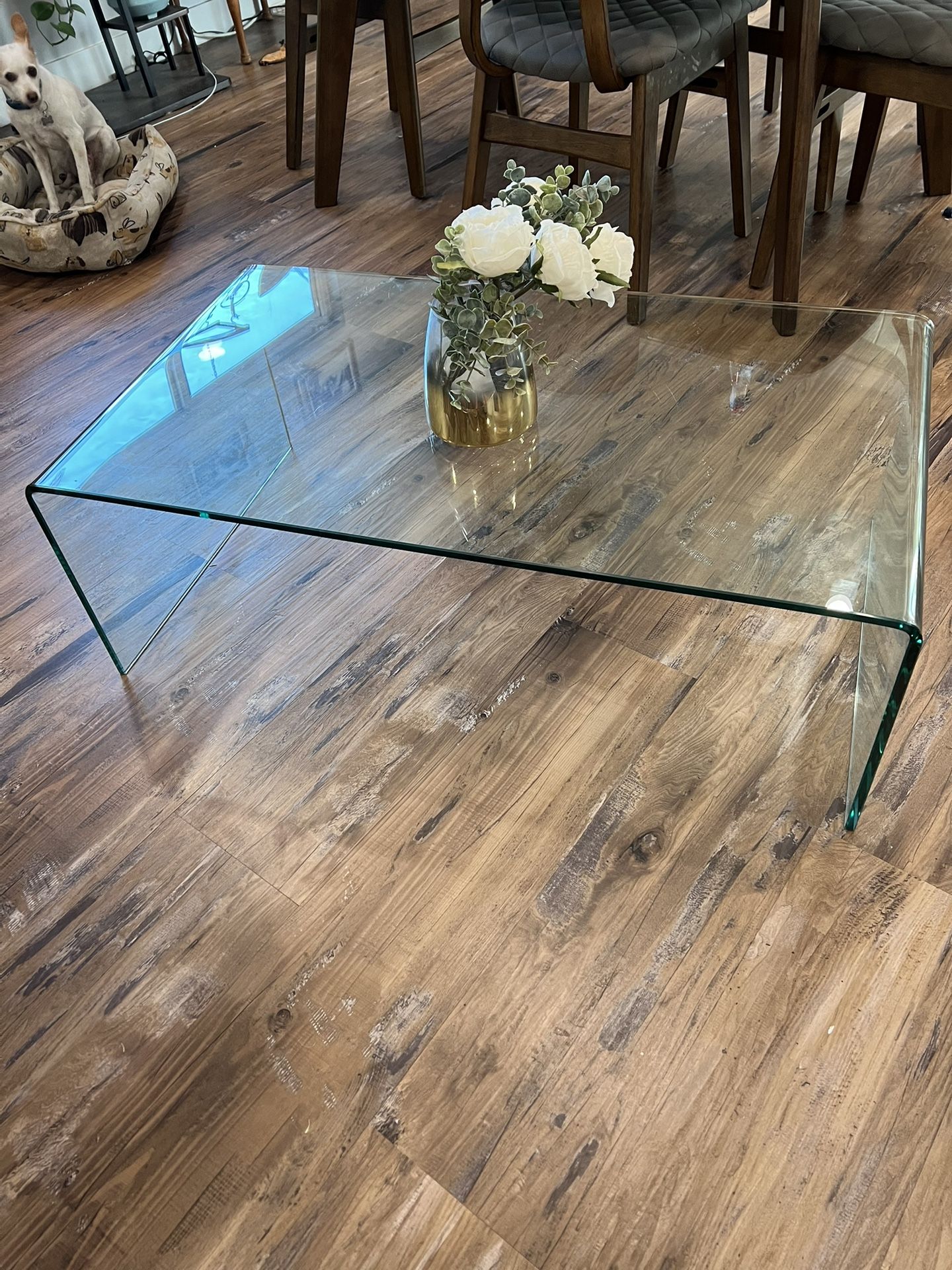 glass coffee table